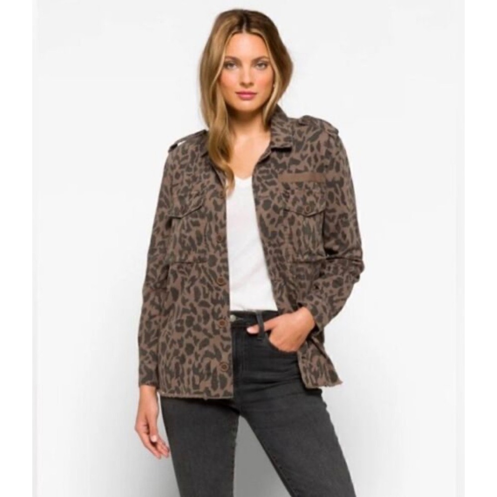 Pistola Jagged Leopard Utility Jacket Size Medium NWT